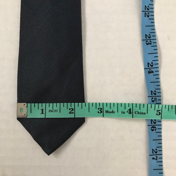 Skinny Tie Vintage Di Marco Slate Blue & Teal - Picture 9 of 9